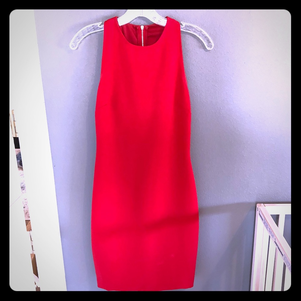 Zara red dress